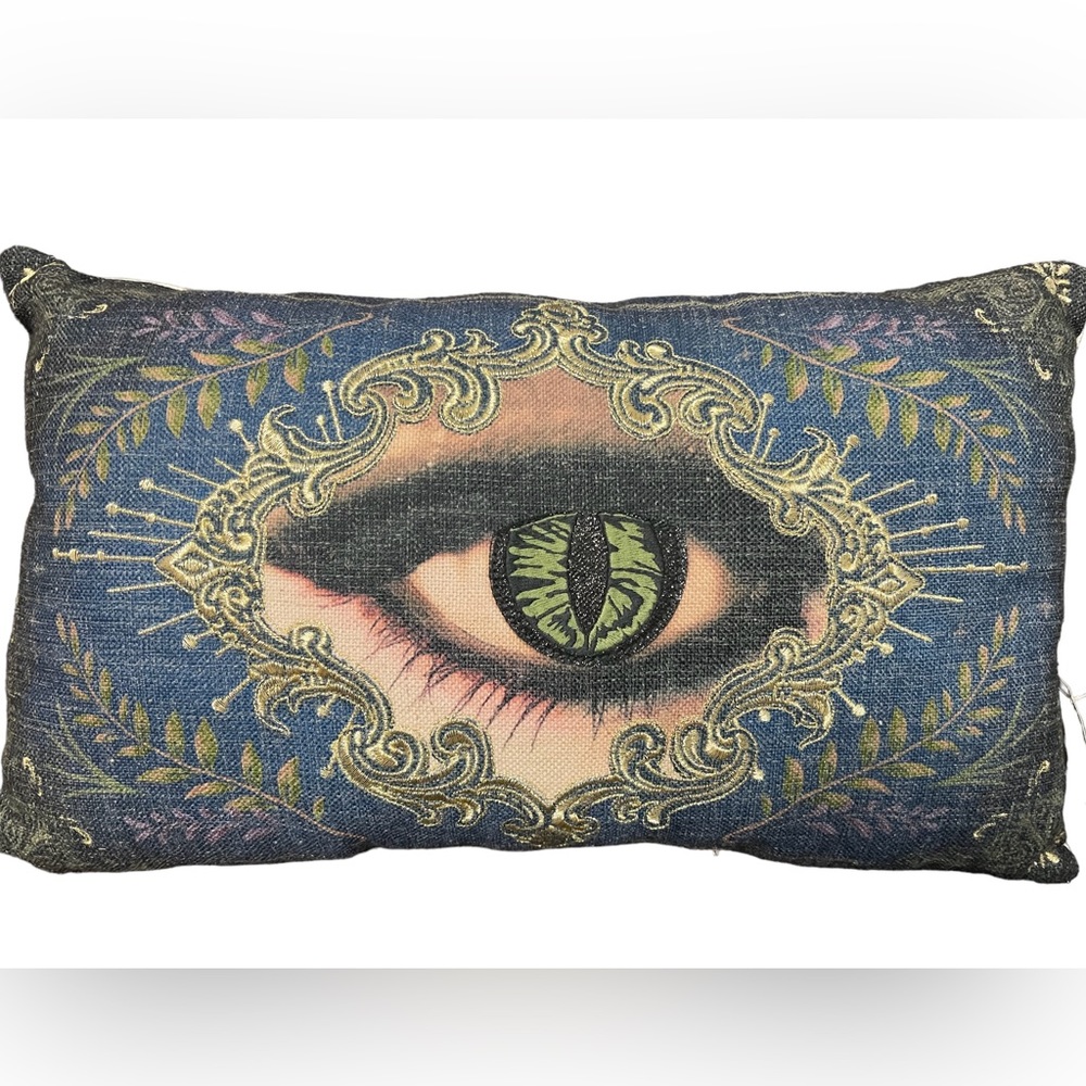 NEW Enchanted Forest Mystical Halloween Oracle Eye throw pillow
